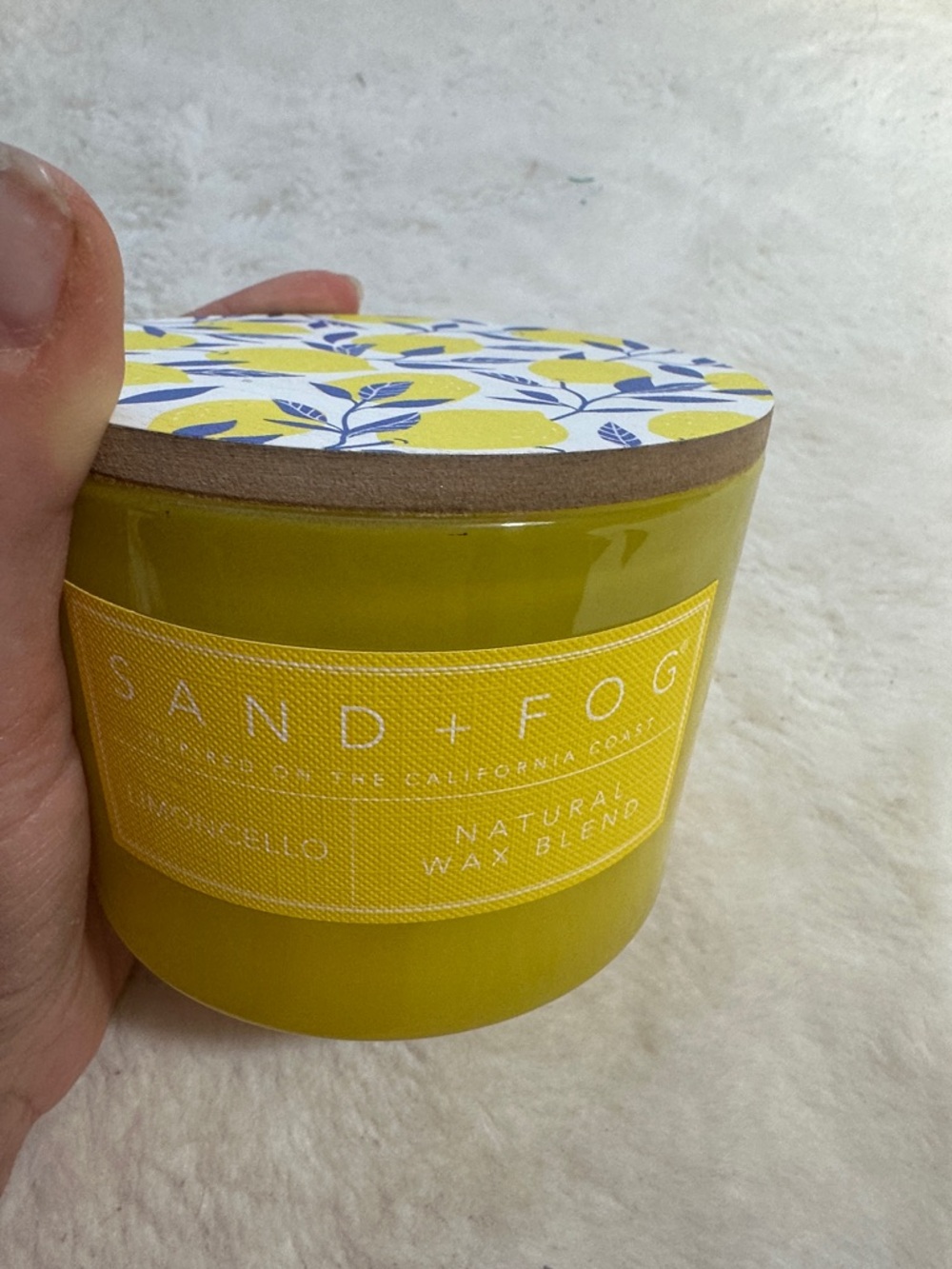 Sand + Fog limoncello candle 12 ozs